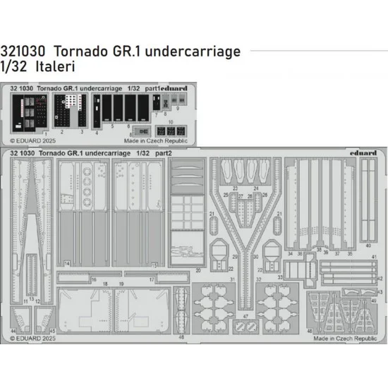 Eduard 321030 1/32 Panavia Tornado GR.1 Undercarriage Photo-etched set for Italeri kits