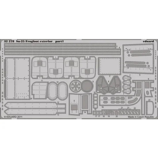 Eduard 32278 1/32 Sukhoi Su-25 Frogfoot Exterior Detail Set for Trumpeter kit