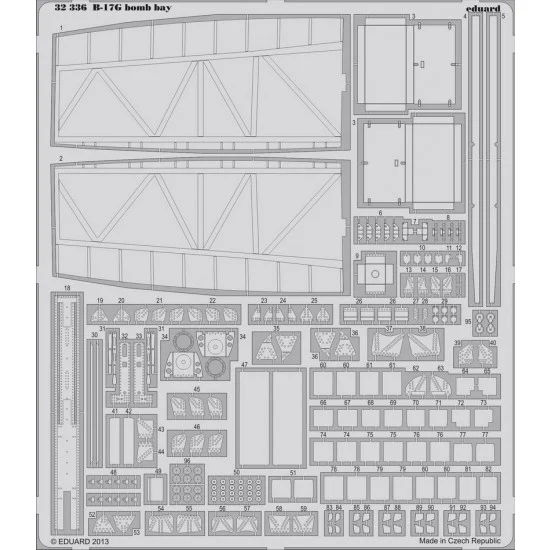 Eduard 32336 1/32 Boeing B-17G Flying Fortress Bomb Bay Detail-up Set for HK Models kit