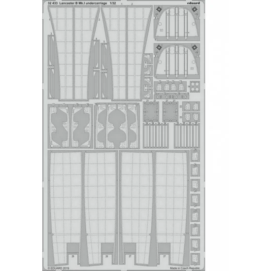 Eduard 32433 1/32 Avro Lancaster B Mk.I Undercarriage Detail Set for Hong Kong Models - Model Planes