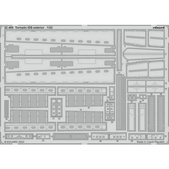 Eduard 32480 1/32 Panavia Tornado IDS Exterior Detail set for Italeri kits - Model Planes