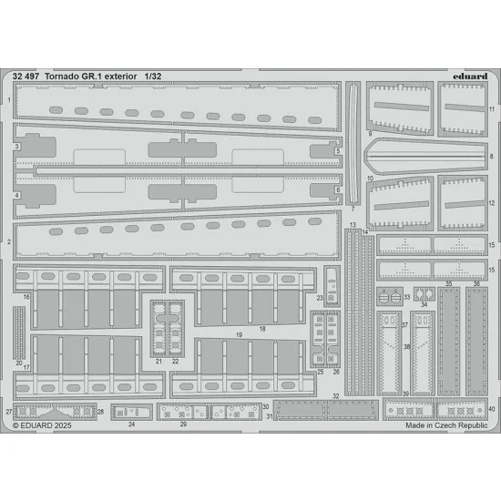 Eduard 32497 1/32 Panavia Tornado GR.1 Exterior Photo-etched set for Italeri kits
