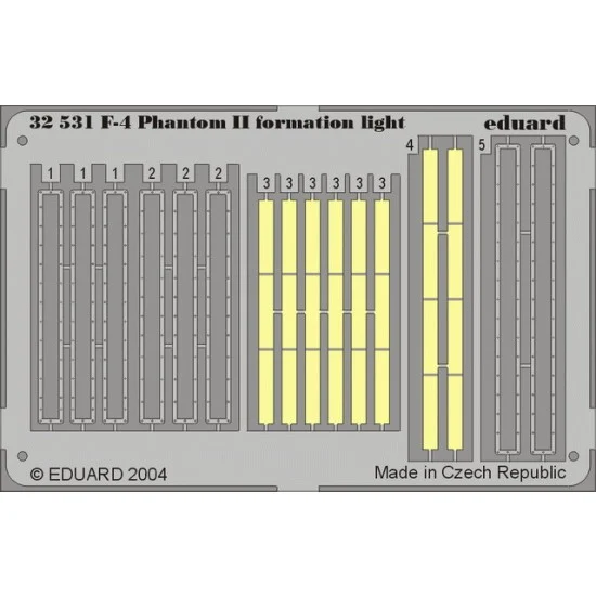 Eduard 32531 Colour Photoetch for 1/32 F-4 Formation Light for Tamiya kit