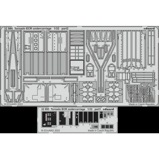 Eduard 32995 1/32 Panavia Tornado ECR Undercarriage Detail set for Italeri kits - Model Planes