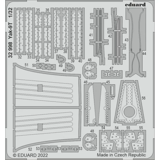 Eduard 32998 1/32 Yakovlev Yak-9T Detail Set for ICM kits