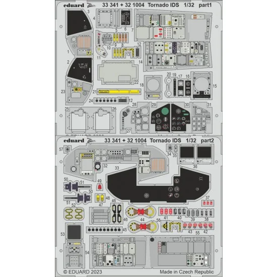 Eduard 33341 1/32 Panavia Tornado IDS Detail set for Italeri kits - Model Planes