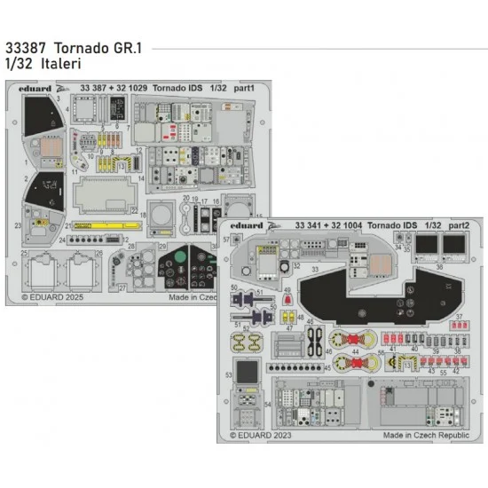 Eduard 33387 1/32 Panavia Tornado GR.1 Detail set for Italeri kits - Model Planes
