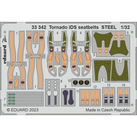 Eduard 33388 1/32 Panavia Tornado GR.1 Seatbelts for Italeri kits - Model Planes