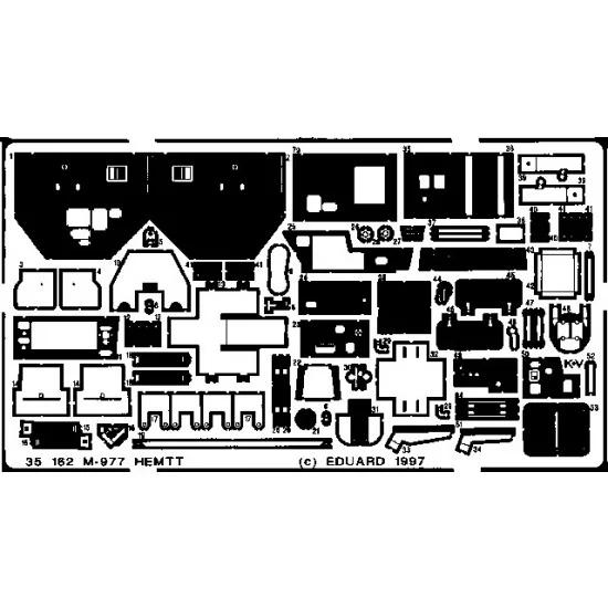 Eduard 35162 Photoetch for 1/35 M977 HEMTT Truck for Italeri kit - Military Vehicles & Tanks