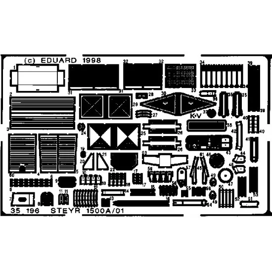 Eduard 35196 Photoetch for 1/35 German Steyr 1500A/01 for Tamiya kit - Military Vehicles & Tanks