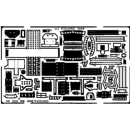 Eduard 35200 Photoetch for 1/35 M8 Greyhound for Tamiya kit - Military Vehicles & Tanks