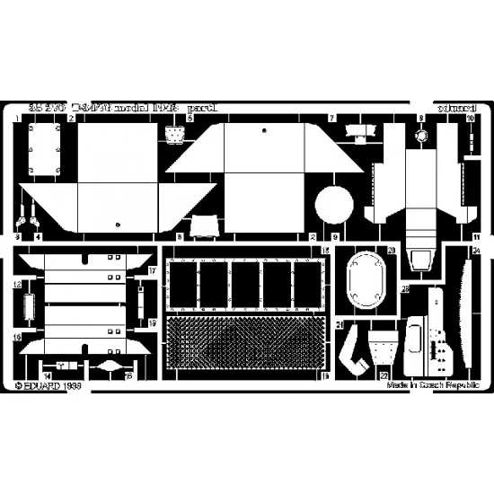 Eduard 35270 Photoetch for 1/35 Soviet Medium Tank T-34/76 Model 1942 for Zvezda kit