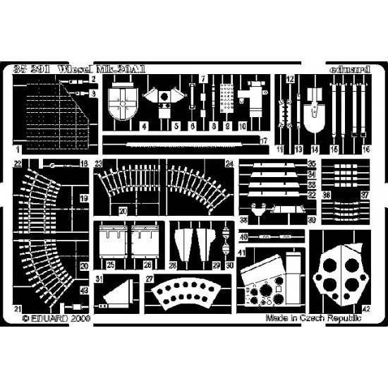Eduard 35291 Photoetch for 1/35 Wiesel MK20A1 for AFV Club kit - Military Vehicles & Tanks