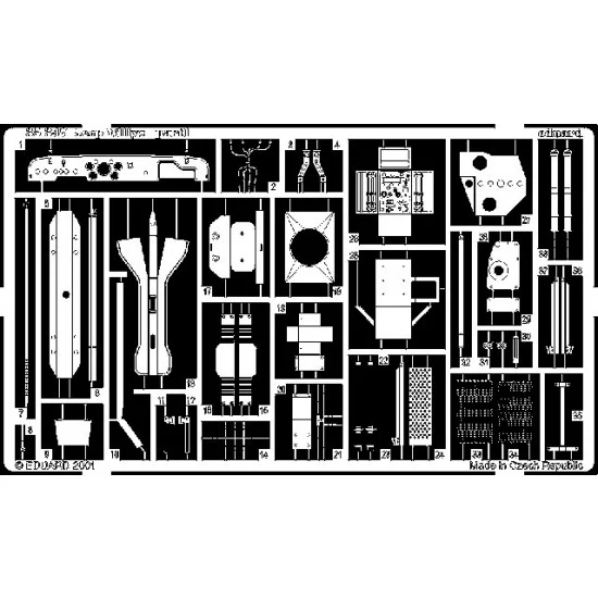Eduard 35347 Photoetch for 1/35 Willys Jeep for Tamiya kit - Military Vehicles & Tanks