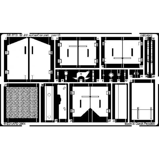 Eduard 35371 Photoetch for 1/35 M26 Armored Tank Recovery Exterior for Tamiya #35230/#35244 - Military Vehicles & Tanks