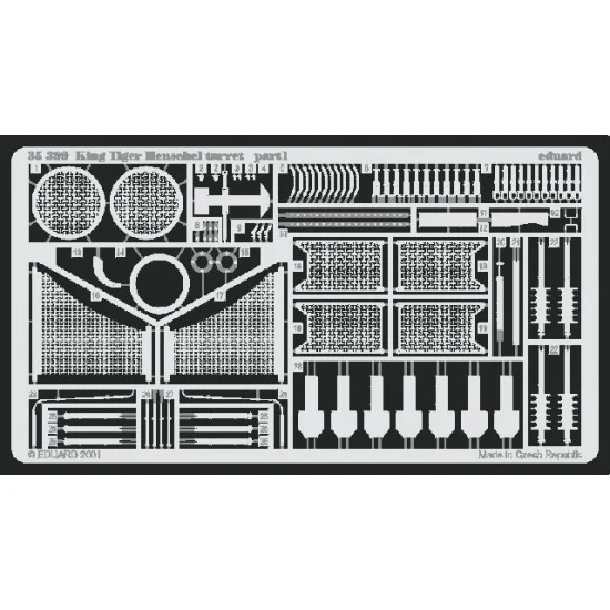 Eduard 35399 Photoetch for 1/35 German King Tiger Henschel for Tamiya kit - Military Vehicles & Tanks