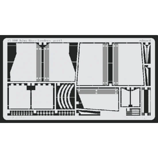 Eduard 35400 1/35 King Tiger Photo-etched Fenders for Tamiya kit