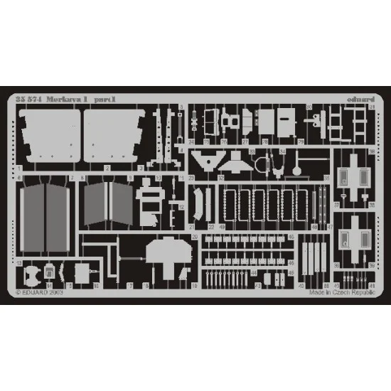 Eduard 35574 Photoetch for 1/35 Merkava Mk.I for Tamiya kit - Military Vehicles & Tanks