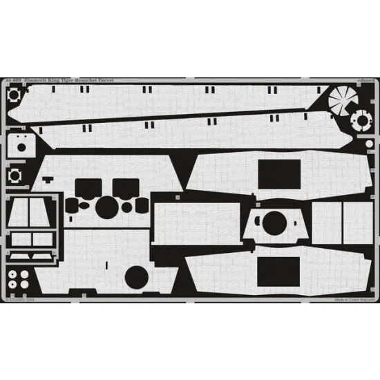 Eduard 35699 Photo-etched Zimmerit for 1/35 King Tiger Henschel for Dragon kit