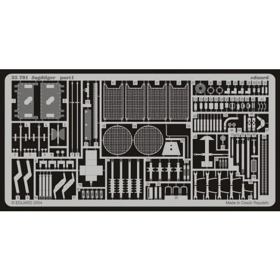 Eduard 35701 Photoetch for 1/35 German Tank Destroyer Jagdtiger for Dragon kit - Military Vehicles & Tanks