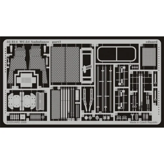 Eduard 35814 Photoetch for 1/35 Dodge WC54 Ambulance for Italeri kit - Military Vehicles & Tanks
