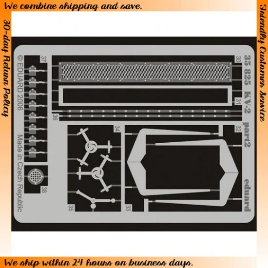 Eduard 35825 Photoetch for 1/35 Soviet KV-2 for Trumpeter kit