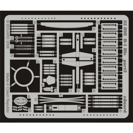 Eduard 35898 Photoetch for 1/35 Char B-1 Bis for Tamiya kit