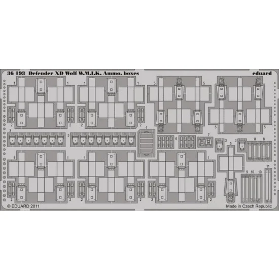 Eduard 36193 1/35 Defender XD Wolf W.M.I.K. Ammo Boxes for HobbyBoss kit - Military Vehicles & Tanks