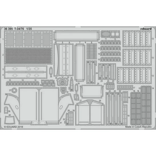 Eduard 36395 1/35 Medium Tank T-34/76 Detail-up Set for Academy kits