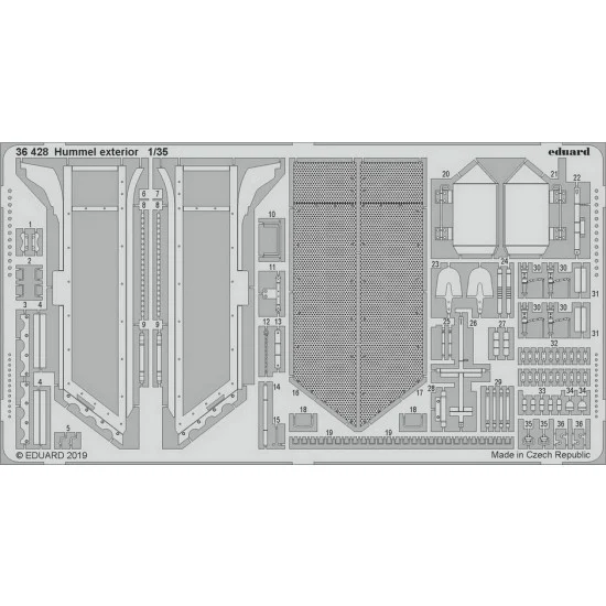 Eduard 36428 1/35 Hummel Aviation Exterior Detail Set for Tamiya kits - Model Planes
