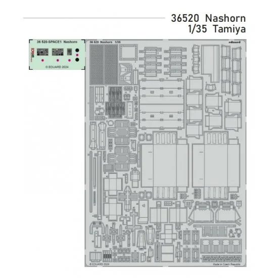 Eduard 36520 1/35 Nashorn Self-propelled Heavy Anti-tank Gun PE Sheets for Tamiya kits