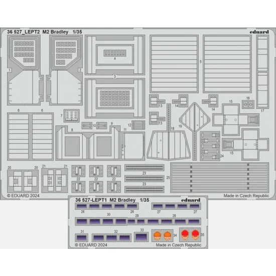 Eduard 36527 1/35 M2 Bradley IFV Detail set for Magic Factory kits - Military Vehicles & Tanks