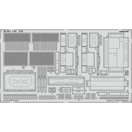 Eduard 36534 1/35 T-54 Photo-etched set for Hobby Boss kits