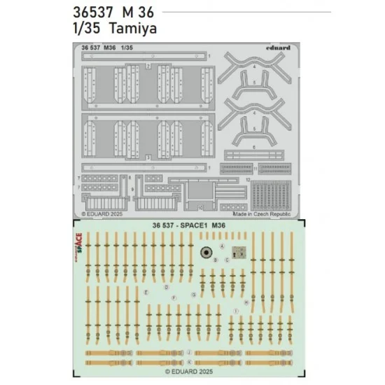 Eduard 36537 1/35 M36 Photo-etched set for Tamiya kits