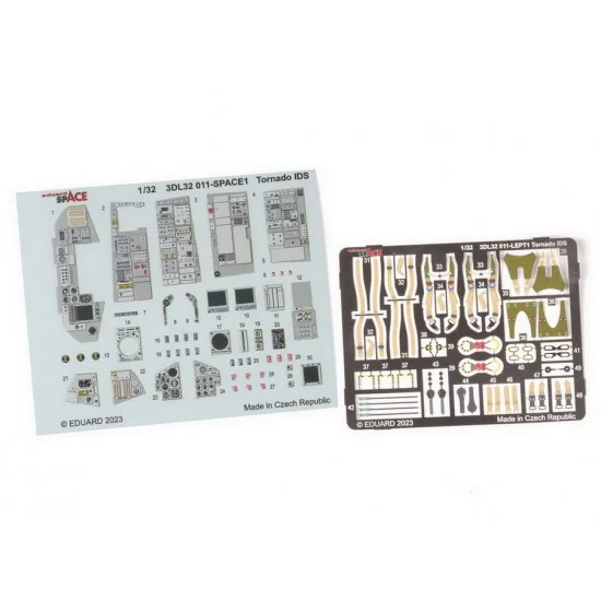Eduard 3DL32011 1/32 Panavia Tornado IDS Space 3D Decals & PE parts for Italeri kits - Model Planes