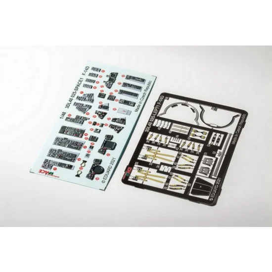Eduard 3DL48025 1/48 Grumman F-14D Tomcat SPACE 3D Decals & PE parts for Tamiya kits