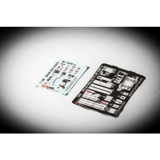 Eduard 3DL48028 1/48 Messerschmitt Bf 109F-4 SPACE 3D Decals & PE parts for Eduard kits