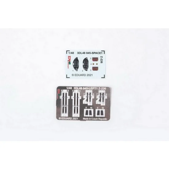 Eduard 3DL48045 1/48 Zlin Z-226 SPACE 3D Decals & PE parts for Eduard kits