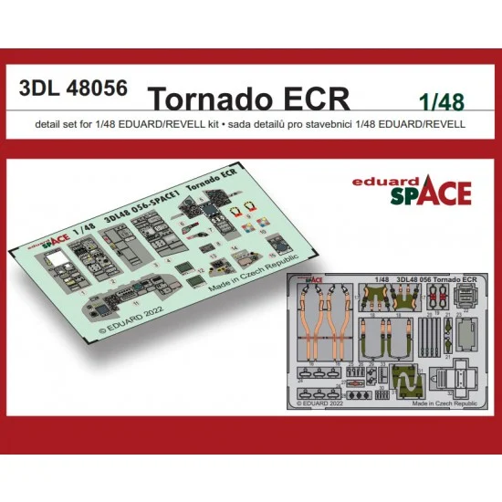 Eduard 3DL48056 1/48 Panavia Tornado ECR SPACE Decals & PE parts for Eduard/Revell kits - Model Planes