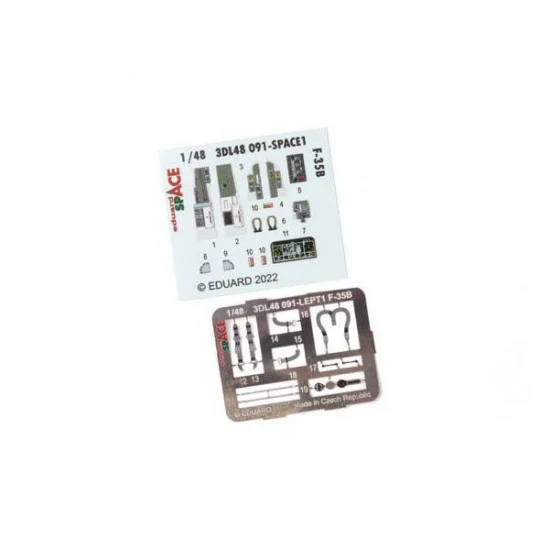 Eduard 3DL48091 1/48 Lockheed Martin F-35B Lightning II Detail set for Italeri kits