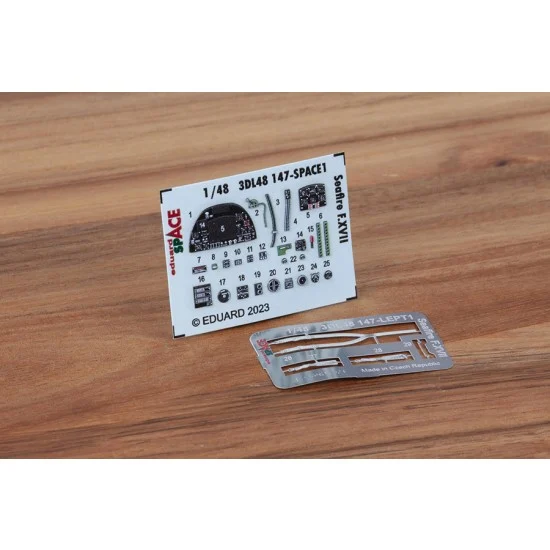 Eduard 3DL48147 1/48 Supermarine Seafire F.XVII Cockpit (3d decal & pe seet) for Airfix kits - Model Planes