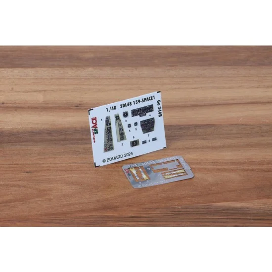 Eduard 3DL48159 1/48 Gotha Go 244B Cockpit 3D Decals & Seatbelt PE for ICM kits - Model Planes