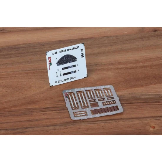 Eduard 3DL48166 1/48 Messerschmitt Bf 108 Taifun Cockpit 3D Decals & Detail Parts [Space] for Eduard kits - Model Planes