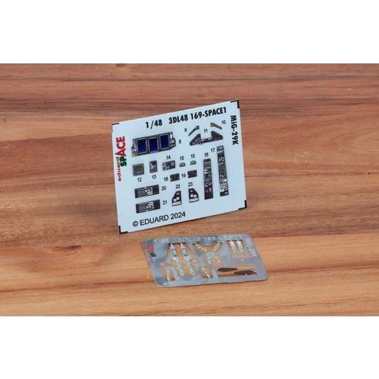 Eduard 3DL48169 1/48 Mikoyan MiG-29K Instrument & Control Panels, Seatbeltsfor HobbyBoss kits