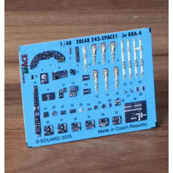 Eduard 3DL48243 1/48 Ju 88A-4 Cockpit 3D Decal for Eduard/ICM kits