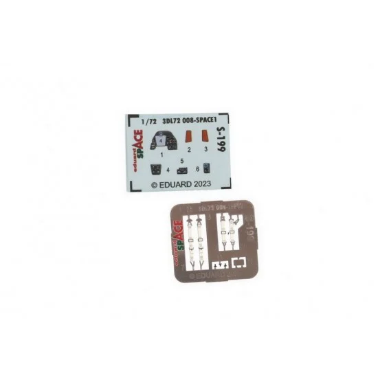 Eduard 3DL72008 1/72 Avia S-199 3D Decals & PE parts [SPACE] for Eduard kits
