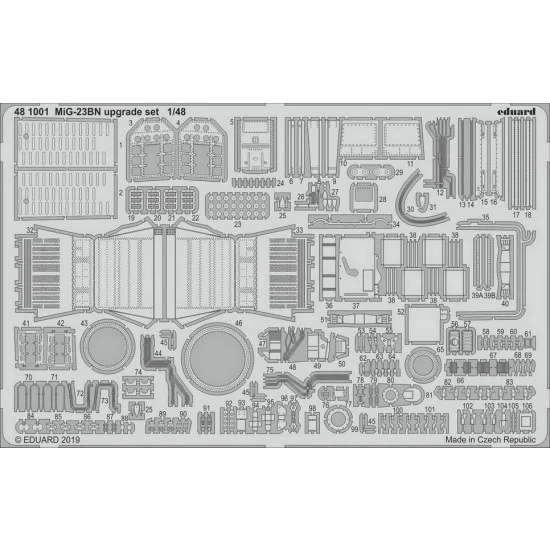 Eduard 481001 1/48 Mikoyan-Gurevich MiG-23BN Upgrade Detail set for Eduard kits
