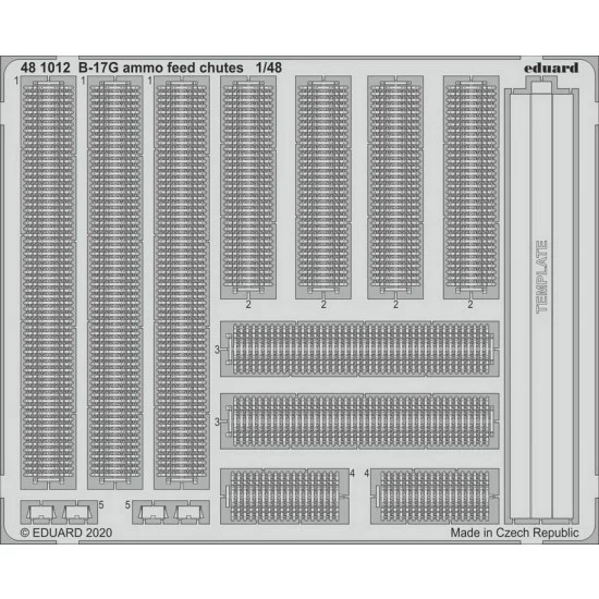 Eduard 481012 1/48 Boeing B-17G Flying Fortress Ammo Feed Chutes for HK Models