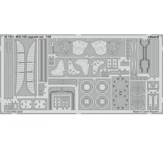 Eduard 481031 1/48 Mikoyan-Gurevich MiG-19S Upgrade Detail Set for Eduard kits