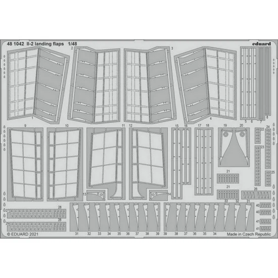 Eduard 481042 1/48 Ilyushin Il-2 Landing Flaps Detail set for Zvezda kits